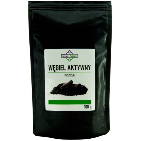 WĘGIEL AKTYWNY PROSZEK 100 g - SOUL FARM SOUL FARM (witaminy i ekstrakty)