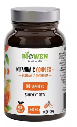 WITAMINA C COMPLEX+ BEZGLUTENOWA 100 KAPSUŁEK - HEMPKING (BIOWEN) HEMPKING (suplementy diety, kosmetyki)