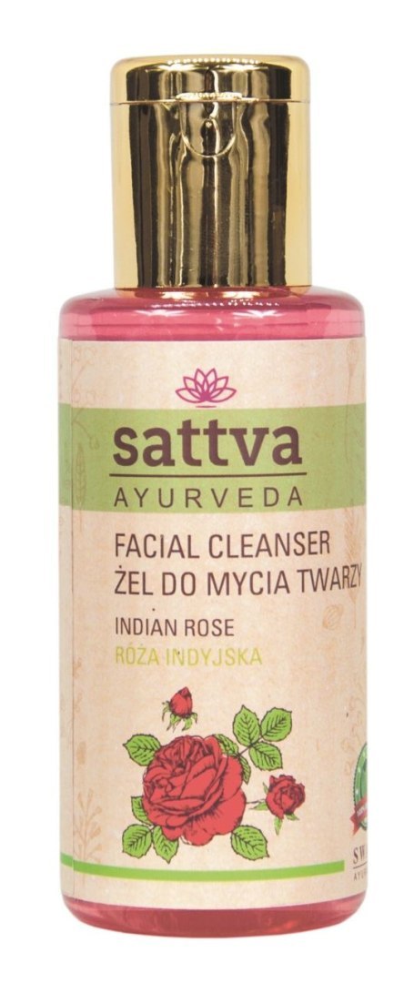 ŻEL DO MYCIA TWARZY RÓŻA INDYJSKA 100 ml - SATTVA (AYURVEDA) SATTVA (kosmetyki ajurwedyjskie, kadzidełka)