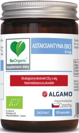 ASTAKSANTYNA EKSTRAKT BIO (8 mg) 30 KAPSUŁEK - BE ORGANIC BE ORGANIC (suplementy diety)