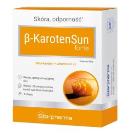 BETA-KAROTEN SUN FORTE 30 TABLETEK - STARPHARMA STARPHARMA (suplementy diety)