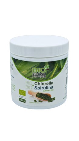 CHLORELLA PYRENOIDOSA + SPIRULINA BIO 700 TABLETEK - BIO ORGANIC FOODS BIO ORGANIC FOODS (suplementy diety)
