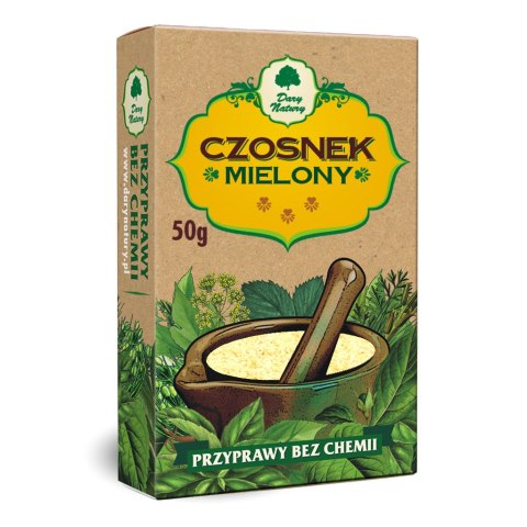 CZOSNEK MIELONY 50 g - DARY NATURY DARY NATURY - przyprawy i zioła