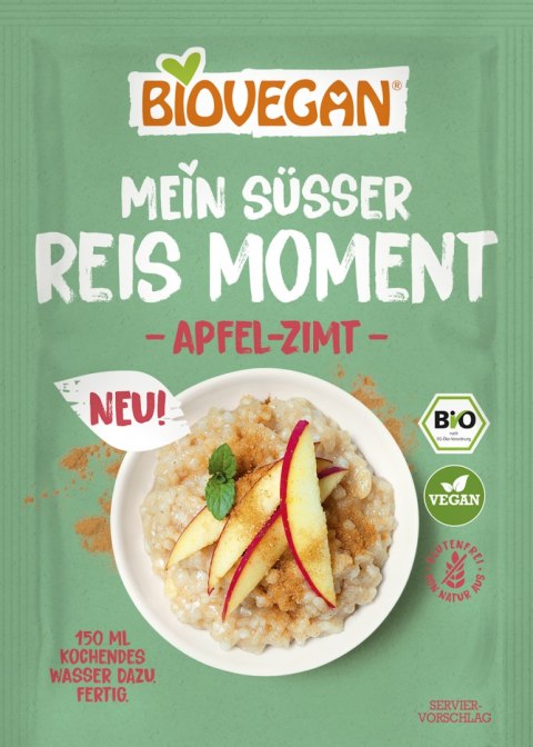 DESER RYŻOWY INSTANT Z JABŁKIEM I CYNAMONEM BEZGLUTENOWY BIO 58 g - BIOVEGAN BIOVEGAN (dodatki do wypieków, drożdże)