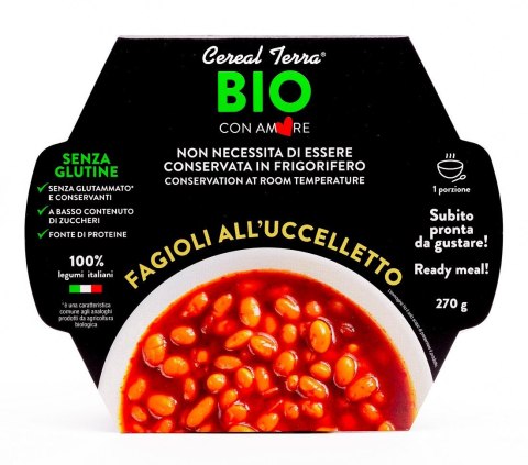 FASOLKA CANNELLINI W SOSIE POMIDOROWYM BEZGLUTENOWA BIO 270 g - CEREAL TERRA CEREAL TERRA (dania gotowe)