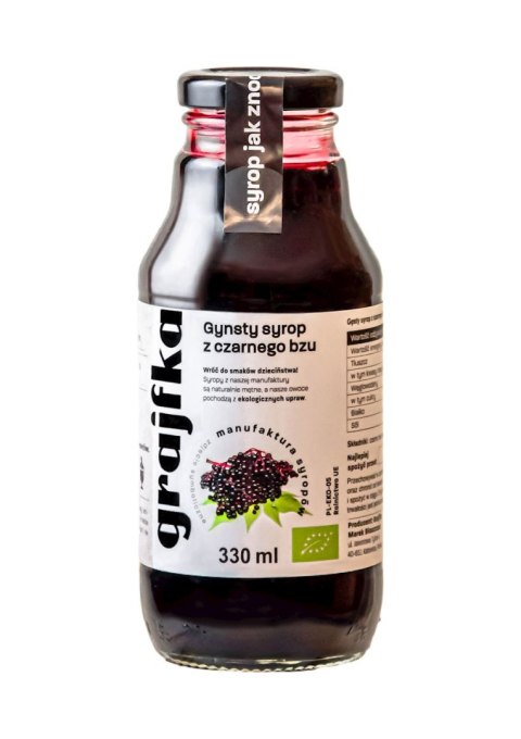 SYROP Z CZARNEGO BZU BIO 330 ml - GRAJFKA GRAJFKA (syropy)