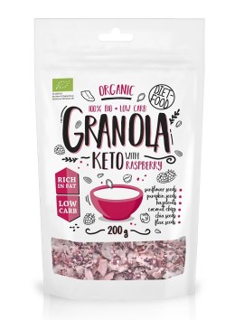 GRANOLA MALINA KETO BIO 200 g - DIET-FOOD DIET-FOOD