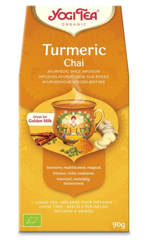 HERBATKA ZŁOTY CHAI Z KURKUMĄ (TURMERIC CHAI) BIO 90 g - YOGI TEA YOGI TEA (herbaty i herbatki)