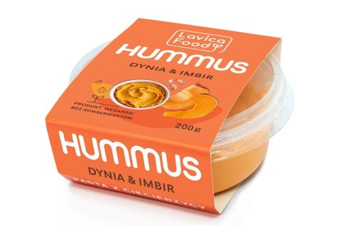 HUMMUS DYNIA I IMBIR 200 g - LAVICA FOOD (PRODUKT SEZONOWY) LAVICA FOOD (hummusy, pasty)