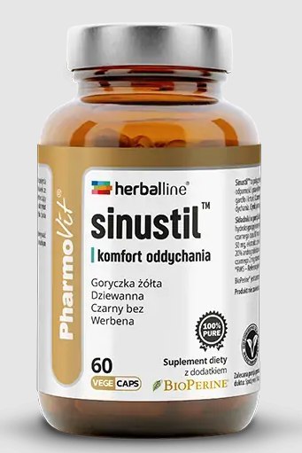 KAPSUŁKI NA KOMFORT ODDYCHANIA (SINUSTIL) BEZGLUTENOWE 60 szt. - PHARMOVIT (HERBALLINE) PHARMOVIT (suplementy diety)