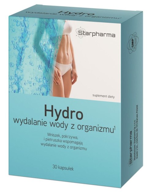 HYDRO WYDALANIE WODY Z ORGANIZMU 30 KAPSUŁEK - STARPHARMA STARPHARMA (suplementy diety)