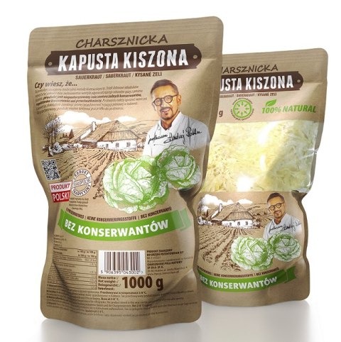 KAPUSTA KISZONA BIO 1 kg - CHARSZNICKIE POLA NATURY (PRODUKT SEZONOWY) CHARSZNICKIE POLA NATURY (kapusty, ogórki)