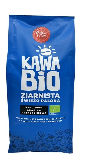 KAWA ZIARNISTA BEZKOFEINOWA ARABICA 100 % PERU BIO 1 kg - QUBA CAFFE QUBA CAFFE (kawy, herbaty)