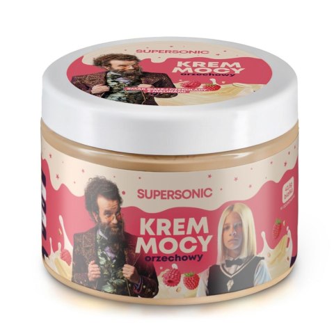 KREM ORZECHOWY O SMAKU BIAŁEJ CZEKOLADY Z MALINAMI 250 g - SUPERSONIC (AKADEMIA PANA KLEKSA) SUPERSONIC (kremy orzechowe)