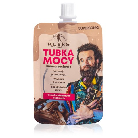 KREM ORZECHOWY TUBKA MOCY O SMAKU AKSAMITNEJ CZEKOLADY 50 g - SUPERSONIC (AKADEMIA PANA KLEKSA) SUPERSONIC (kremy orzechowe)