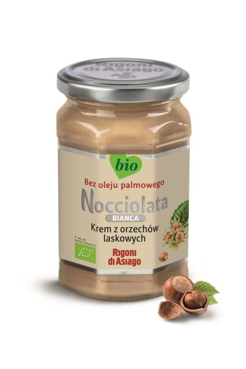 KREM Z ORZECHÓW LASKOWYCH BIAŁY BEZGLUTENOWY BIO 250 g - RIGONI DI ASIAGO (NOCCIOLATA) RIGONI DI ASIAGO (kremy z orzechów laskowych,musy)