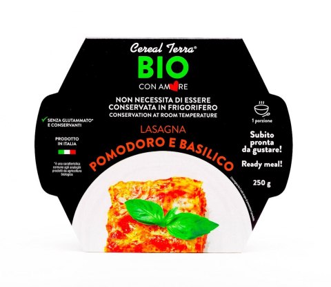 LASAGNE Z POMIDORAMI I BAZYLIĄ BIO 250 g - CEREAL TERRA CEREAL TERRA (dania gotowe)