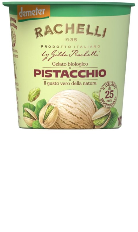 LODY PISTACJOWE DEMETER BEZGLUTENOWE BIO 125 ml - RACHELLI ICE CREAM RACHELLI ICE CREAM (MROŻONKI - lody)