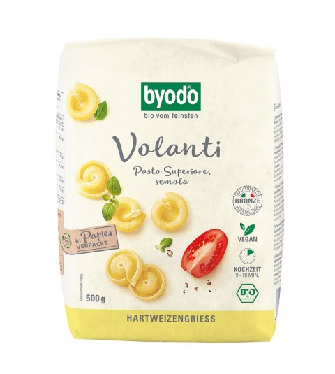 MAKARON (SEMOLINOWY) VOLANTI BIO 500 g - BYODO BYODO (sosy, majonezy, musztardy)