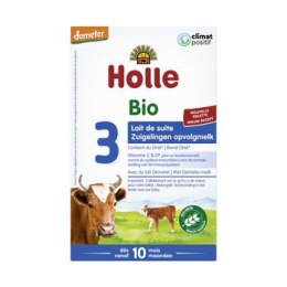 MLEKO KROWIE 3 NASTĘPNE DLA NIEMOWLĄT PO 6 MIESIĄCU BIO 400 g - HOLLE HOLLE (żywność dla niemowląt)