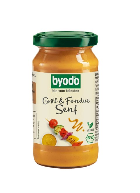 MUSZTARDA PAPRYKOWA GRILL & FONDUE BEZGLUTENOWA BIO 200 ml - BYODO BYODO (sosy, majonezy, musztardy)