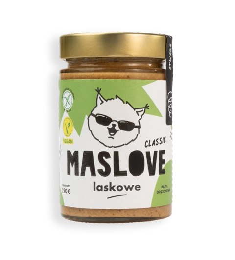 KREM Z ORZECHÓW LASKOWYCH KLASYCZNY BEZGLUTENOWY 290 g - MASLOVE MASLOVE (pasty orzechowe, kremy)