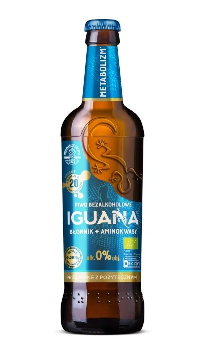 PIWO BEZALKOHOLOWE IGUANA METABOLIZM BIO 475 ml - BROWAR PIOTRKÓW BROWAR PIOTRKÓW (piwa bezalkoholowe)