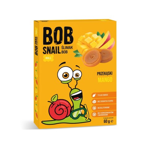 PRZEKĄSKA ROLL MANGO BEZ DODATKU CUKRU BEZGLUTENOWA 60 g - BOB SNAIL BOB SNAIL (żelki)