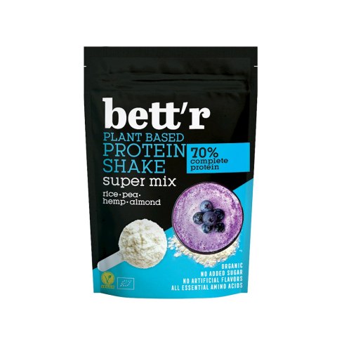 SHAKE PROTEINOWY BEZ DODATKU CUKRU BIO 500 g - BETT'R BETT'R (chipsy, smoothie, kremy)