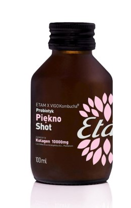 SHOT KOMBUCHA PROBIOTYK PIĘKNO Z KOLAGENEM BEZGLUTENOWY 100 ml - ETAM X VIGO VIGO YOKO (kombucha)