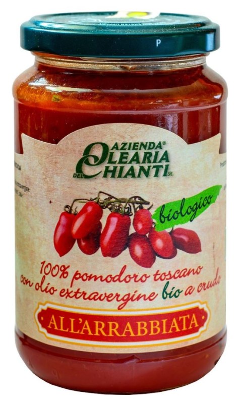 SOS POMIDOROWY Z TOSKAŃSKICH POMIDORÓW PIKANTNY BEZGLUTENOWY BIO 340 g - AZIENDA OLEARIA CHIANTI AZIENDA OLEARIA CHIANTI (sosy)