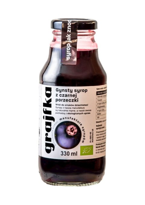 SYROP Z CZARNEJ PORZECZKI BIO 330 ml - GRAJFKA GRAJFKA (syropy)