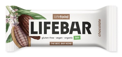 BATON DAKTYLOWO - ORZECHOWY Z CZEKOLADĄ RAW BEZ DODATKU CUKRÓW BEZGLUTENOWY BIO 40 g - LIFEFOOD LIFEFOOD (batony proteinowe)