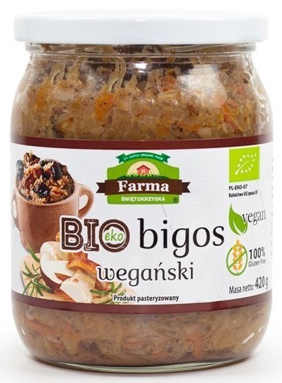 BIGOS WEGAŃSKI BEZGLUTENOWY BIO 420 g - FARMA ŚWIĘTOKRZYSKA FARMA ŚWIĘTOKRZYSKA (przetwory)