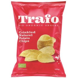 CHIPSY ZIEMNIACZANE KARBOWANE SOLONE BIO 125 g - TRAFO TRAFO (chipsy warzywne i ziemniaczne)