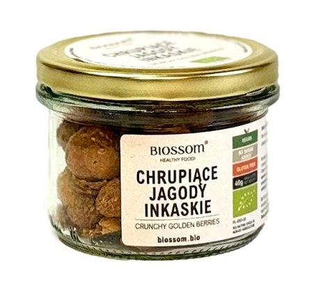 JAGODY INKASKIE LIOFILIZOWANE CHRUPIĄCE BEZGLUTENOWE BIO 40 g - BIOSSOM BIOSSOM (przekąski)