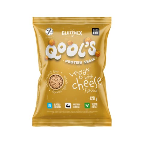 CHRUPKI PROTEINOWE QOOL'S O SMAKU SERA WEGAŃSKIE BEZGLUTENOWE 120 g - GLUTENEX GLUTENEX (chleby, ciastka, makarony)