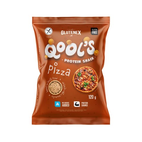 CHRUPKI PROTEINOWE QOOL'S PIZZA BEZGLUTENOWE 120 g - GLUTENEX GLUTENEX (chleby, ciastka, makarony)