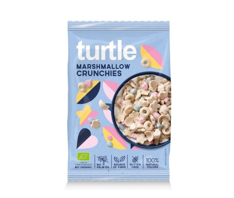 CHRUPKI ZBOŻOWE Z PIANKAMI MARSHMALLOW BEZGLUTENOWE BIO 40 g - TURTLE TURTLE (owsianki, płatki)