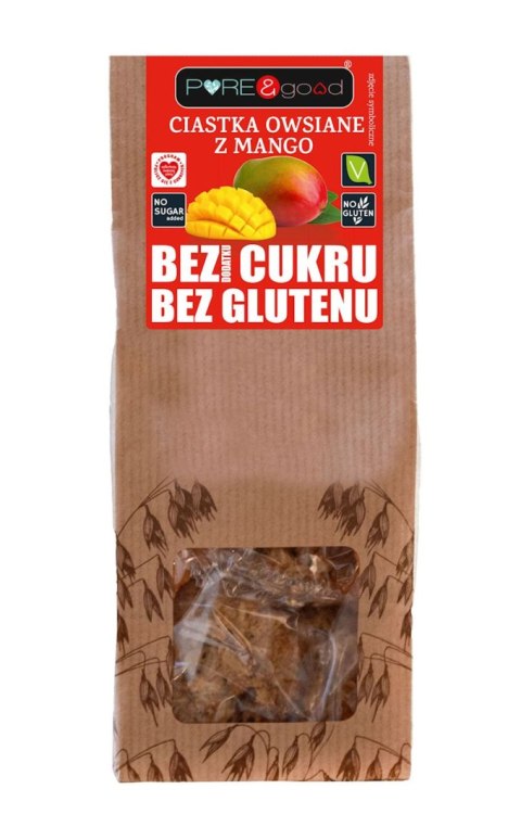 CIASTKA OWSIANE Z MANGO BEZ DODATKU CUKRU BEZGLUTENOWE 150 g - PURE&GOOD PURE&GOOD (czekolady, ciastka, przetwory)