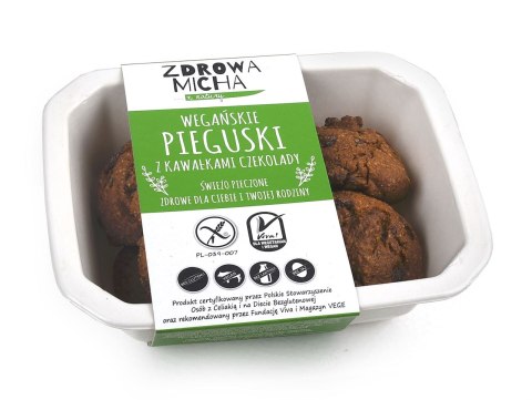 CIASTKA PIEGUSKI Z KAWAŁKAMI CZEKOLADY BEZGLUTENOWE 140 g - ZDROWA MICHA (NA ZAMÓWIENIE) ZDROWA MICHA (pieczywo, ciasta, garmażerka)