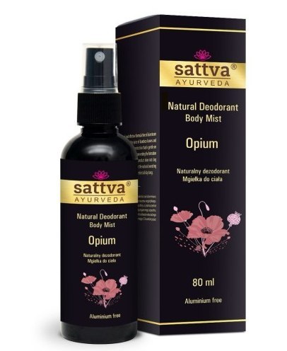 DEZODORANT - MGIEŁKA DO CIAŁA OPIUM 80 ml - SATTVA (AYURVEDA) SATTVA (kadzidła, kosmetyki)