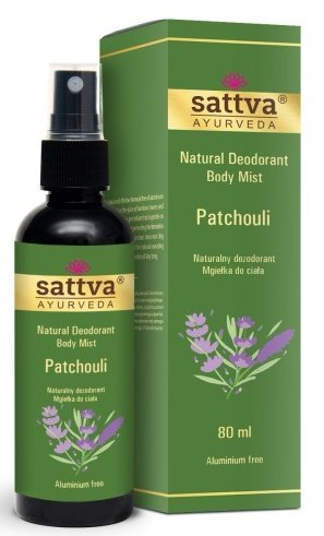 DEZODORANT - MGIEŁKA DO CIAŁA PACZULA 80 ml - SATTVA (AYURVEDA) SATTVA (kadzidła, kosmetyki)