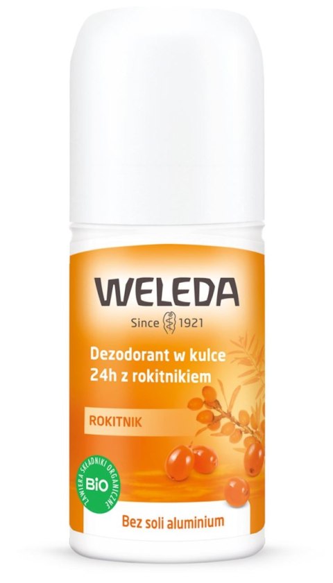 DEZODORANT W KULCE 24 h Z ROKITNIKIEM ECO 50 ml - WELEDA WELEDA (kosmetyki)