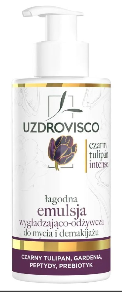 EMULSJA DO MYCIA I DEMAKIJAŻU WYGŁADZAJĄCO - ODŻYWCZA 150 ml - UZDROVISCO (CZARNY TULIPAN INTENSE) UZDROVISCO (kosmetyki)