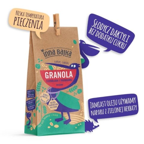 GRANOLA OWSIANA Z CZEKOLADĄ I TRUSKAWKĄ 260 g - INNA BAJKA INNA BAJKA (granole, musli)