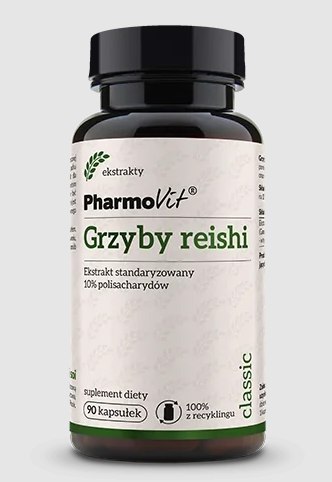 GRZYBY REISHI EKSTRAKT (400 mg) BEZGLUTENOWY 90 KAPSUŁEK - PHARMOVIT (CLASSIC) PHARMOVIT (suplementy diety)