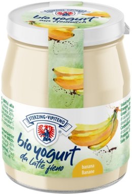 JOGURT BANANOWY Z MLEKA SIENNEGO BEZGLUTENOWY BIO 150 g (SŁOIK) - STERZING-VIPITENO STERZING-VIPITENO (jogurty)