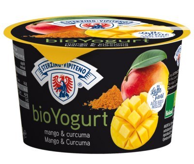 JOGURT MANGO - KURKUMA Z MLEKA SIENNEGO BEZGLUTENOWY BIO 250 g - STERZING-VIPITENO STERZING-VIPITENO (jogurty)