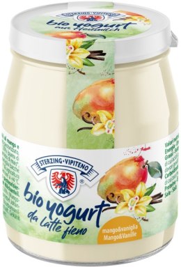 JOGURT MANGO - WANILIA Z MLEKA SIENNEGO BEZGLUTENOWY BIO 150 g (SŁOIK)- STERZING-VIPITENO STERZING-VIPITENO (jogurty)